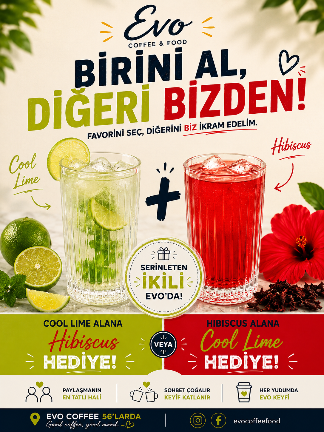 Serinleten İkili Evo’da!